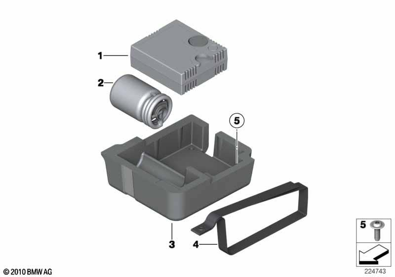 Genuine Tyre Mobility Emergency System Storage 71 10 6 794 116