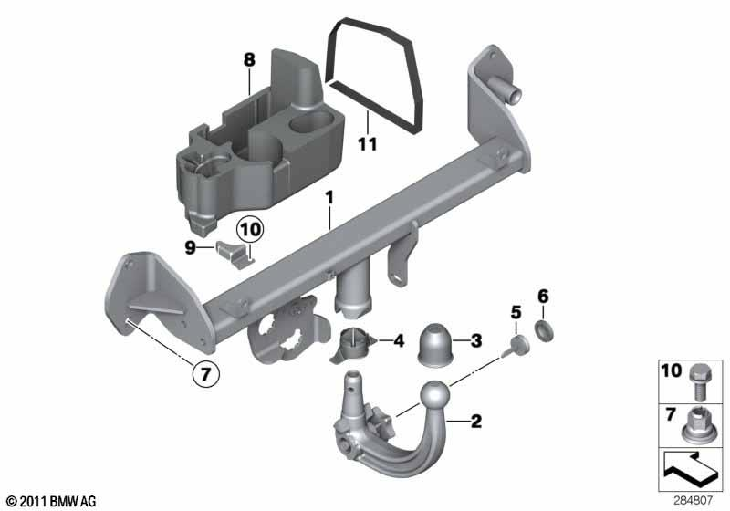 Genuine Trailer Coupling Ball Protection Cap 71 60 1 246 076