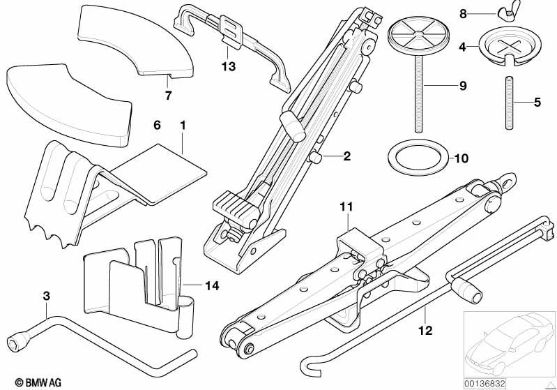 Genuine Wheel Bolt Crank 19 WAF 71 12 1 095 831