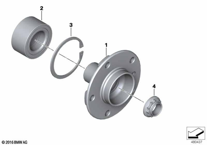Genuine Side Shaft Wheel Bearing Collar Nut M24x1.5 ZNS3 33 40 6 799 223
