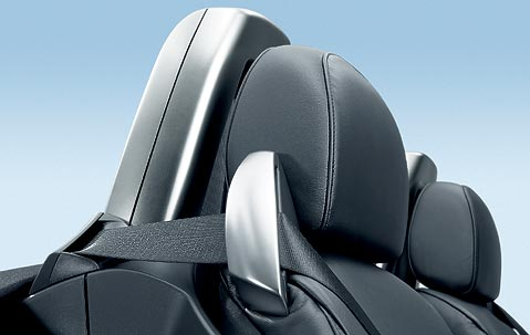 Genuine Seat Belt Headrest Guide Loop Cover Chrome Right 72 11 7 078 058