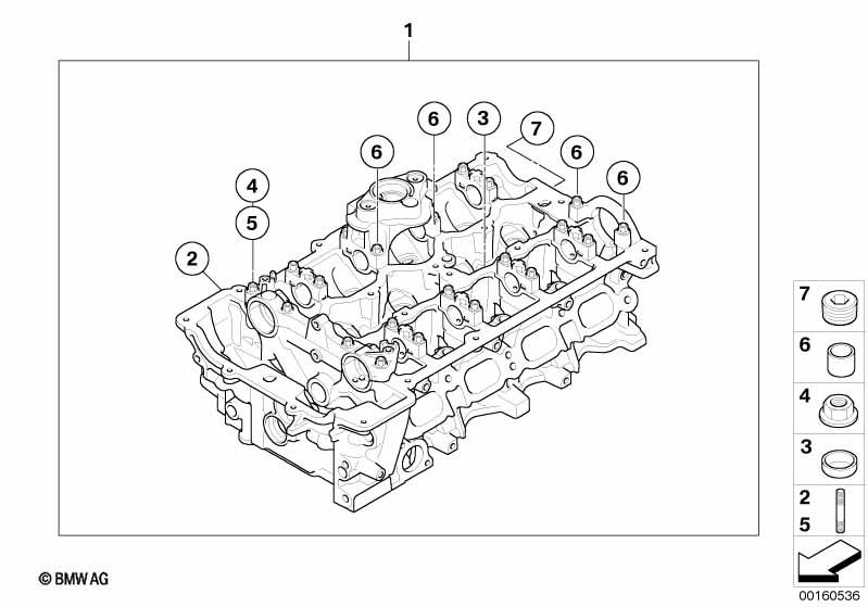 Genuine Cylinder Head Flange Nut M6 11 12 7 568 178