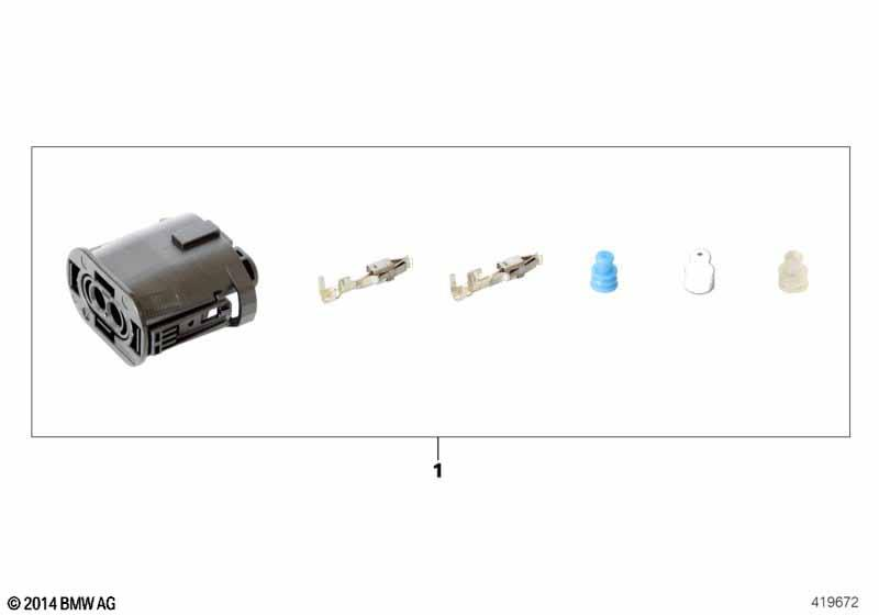 Genuine Socket Housing Repair Kit 2 Pin 61 13 2 360 041