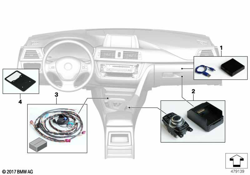 Genuine Navigation Unit Set ECE Integrated Navi 65 90 2 451 133