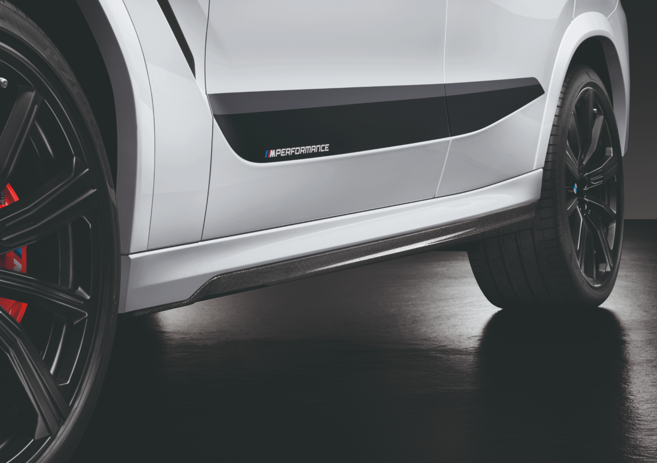 Genuine M Performance Left Side Skirt Sill Attachment Carbon 51 19 2 469 973