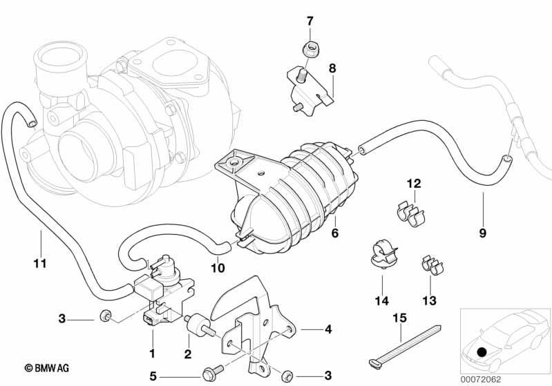 Genuine Suspension Hose Clamp Set of 2 31 50 7 500 178