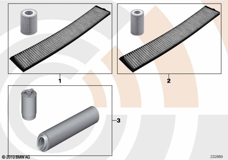 Genuine Fuel Filter+Air Filter Service Kit 88 00 2 208 218
