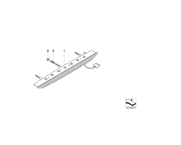 Genuine 3rd Stop Light Fitting Kit 3x Springs plus 3x Nuts