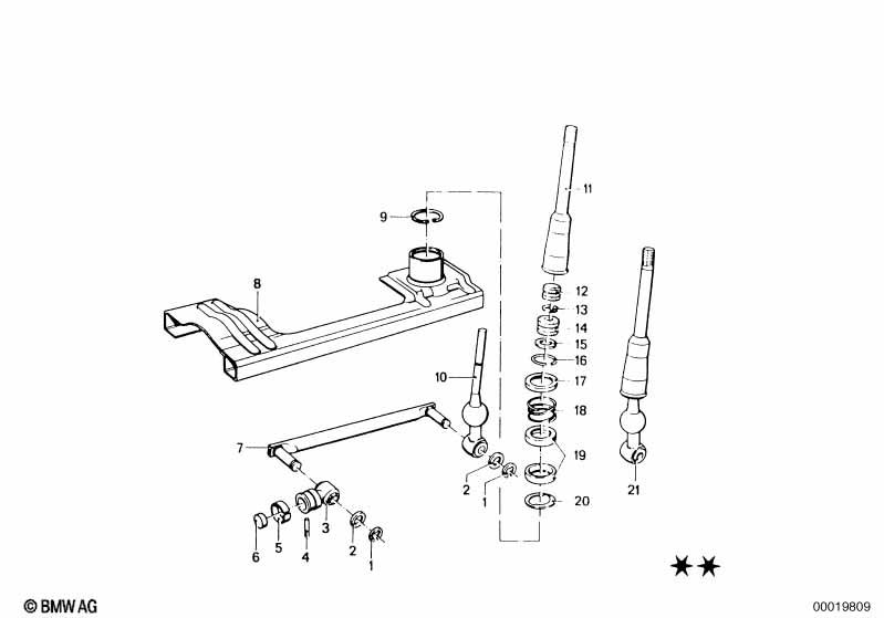Genuine Gearshift Rod Joint Black Transmission 25 11 7 503 525
