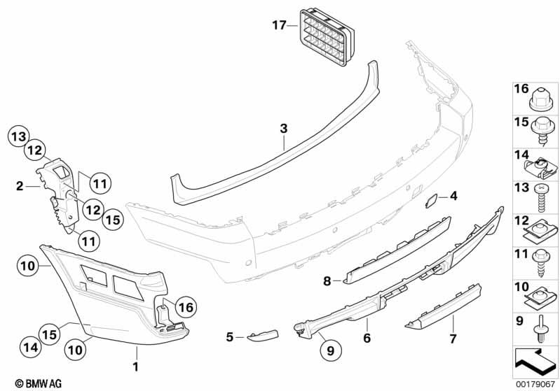 Genuine Rear Towing Eye Cover Primed 51 12 3 423 778