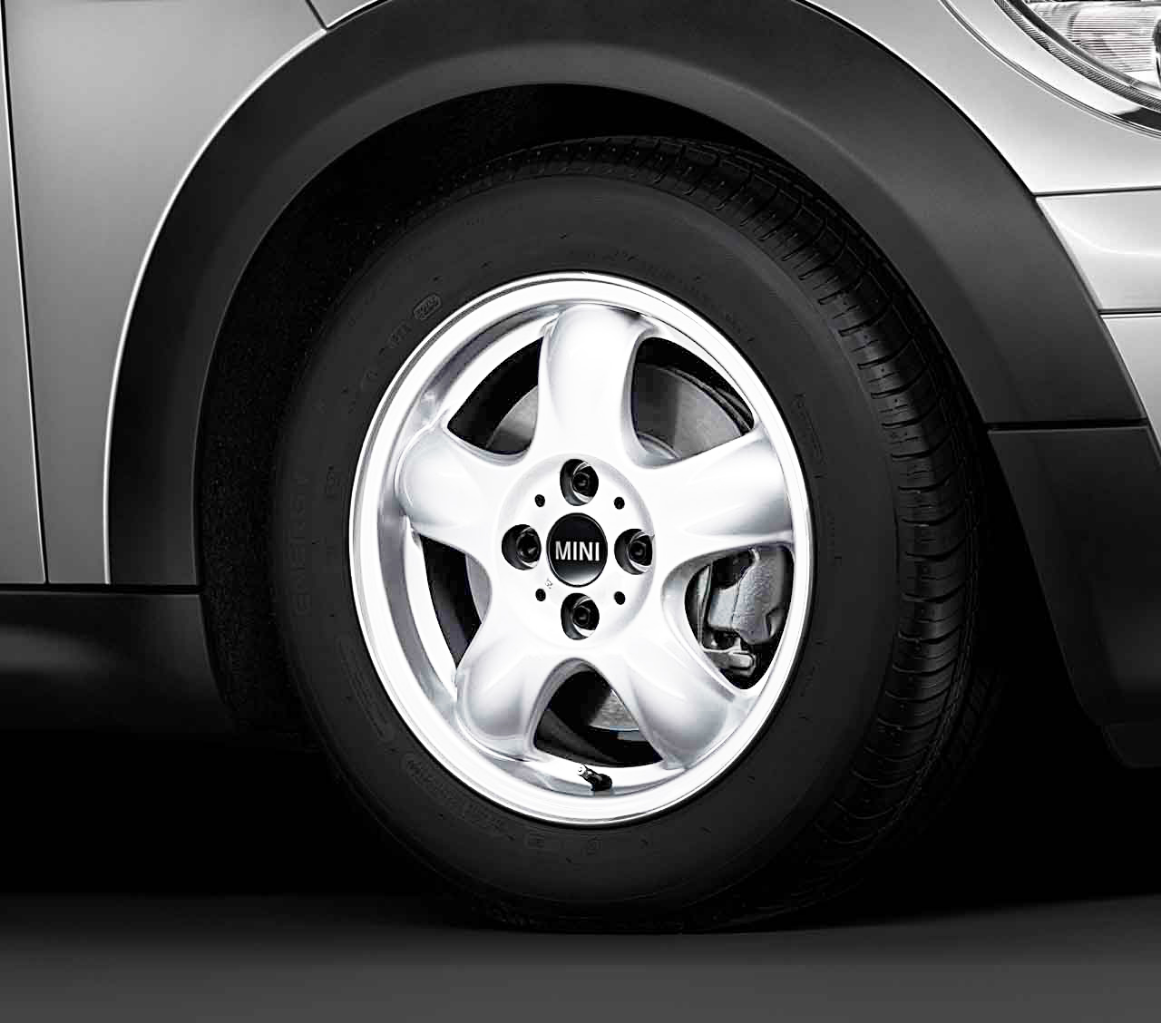 Genuine 15" Inch Light Alloy Wheel 5-Star Spooler R100 White 36 11 6 769 404