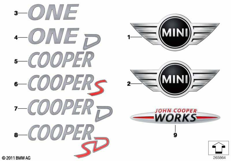 Genuine Front Emblem Lettering 51 14 2 754 972