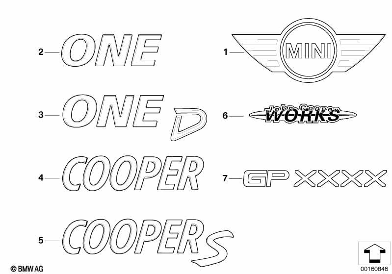 Genuine Front Emblem Lettering Chrome 51 14 7 026 184