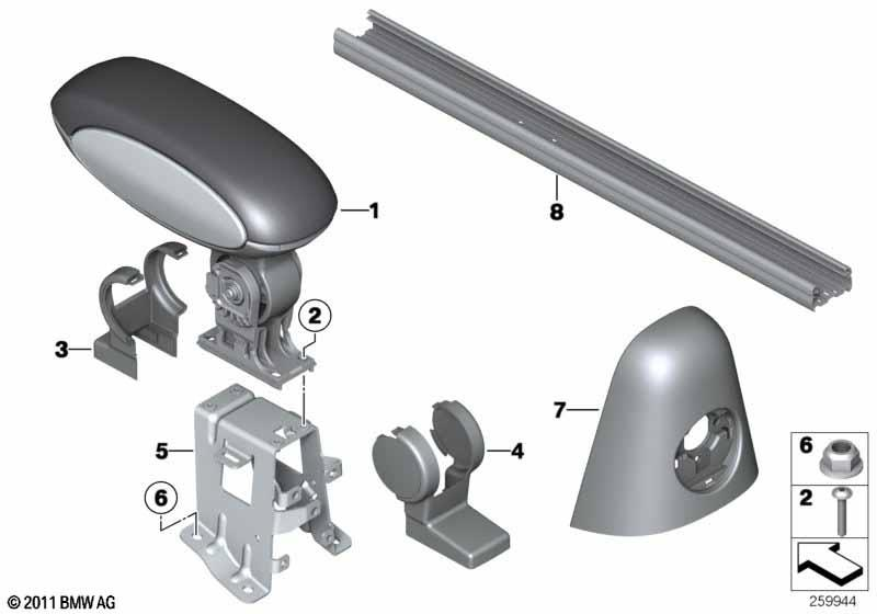 Genuine Middle Rail Support 51 16 9 803 684