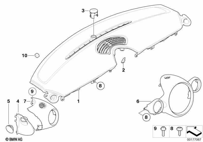Genuine Dashboard Air Outlet Trim Cover Right Driver Side 51 45 2 752 800
