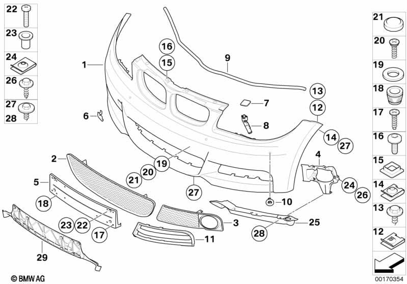 Genuine Front Towing Eye Flap Trim Cover Tow Hook Primed 51 11 7 892 595