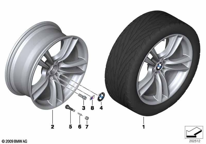 Genuine Light Alloy Wheel Rim 20 Inch 8.5Jx20" ET:25 36 11 7 841 823