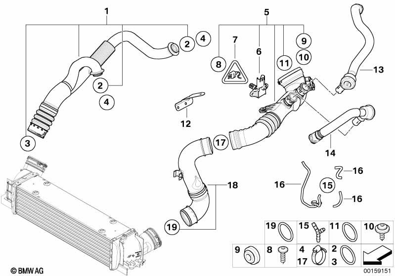 Genuine Air Duct Pre Formed Seal 11 61 7 791 469