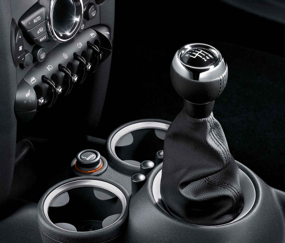 Genuine 6-Speed Gear Shift Knob+Gaiter Leather Black 25 11 2 753 783