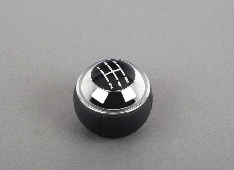 Genuine Gear Shift Stick Knob Leather+Chrome 5-Speed 25 11 7 542 279