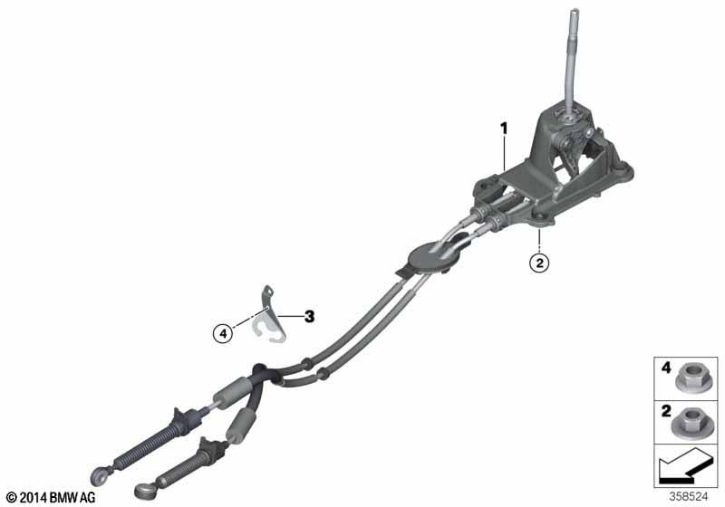 Genuine Complete Gearshift 6 Speed Mechanical Transition 25 11 8 602 239
