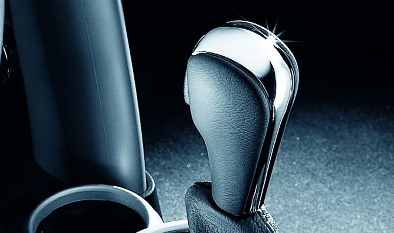Genuine Gear Selector Lever Handle Knob Leather Chrome Ring 25 16 7 513 247