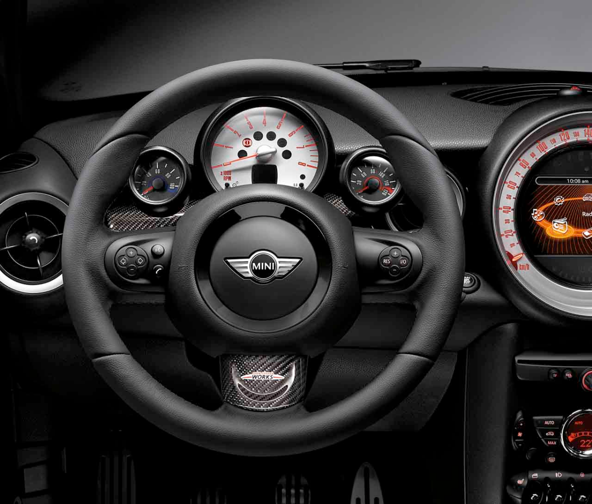 Genuine JCW Sport Steering Wheel Trim Cover Carbon Middle 32 30 2 147 228