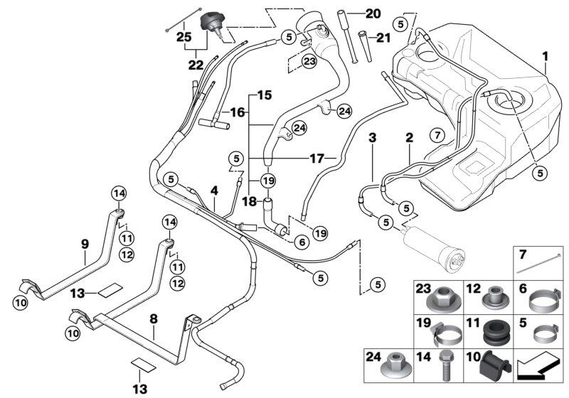 Genuine Expansion Tank Vent Pipe/Hose 16 11 7 175 065