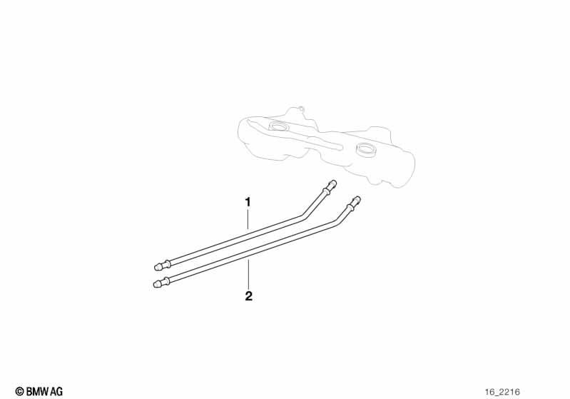Genuine Fuel Return Line Pipe Rear