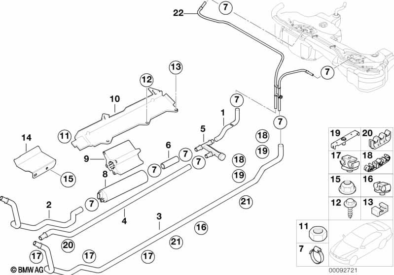 Genuine Fuel Feed Return Line 16 12 6 757 937