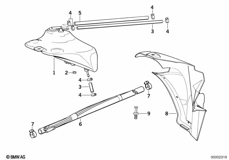 Genuine Expansion Tank Fuel Hose 16 12 7 175 977