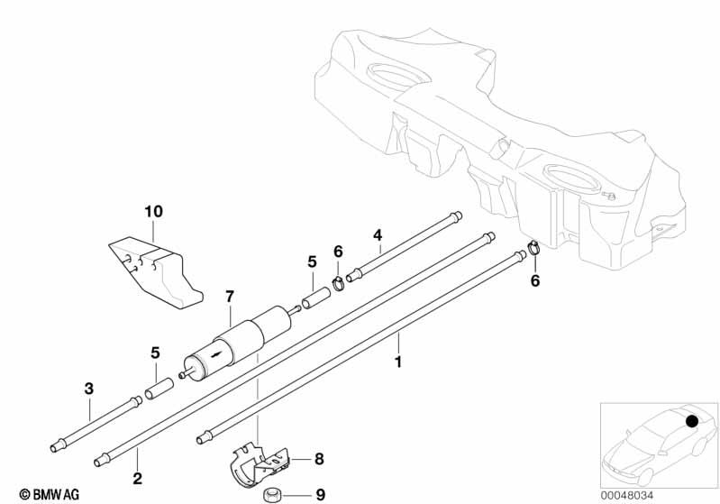 Genuine Fuel Tank Scavenge Air Line Pipe Hose