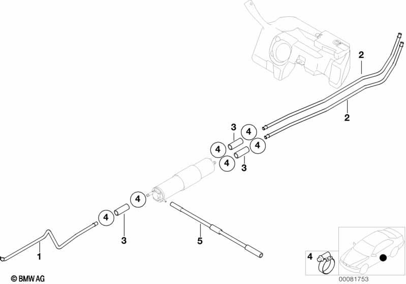 Genuine Fuel Feed Vacuum Pipe
