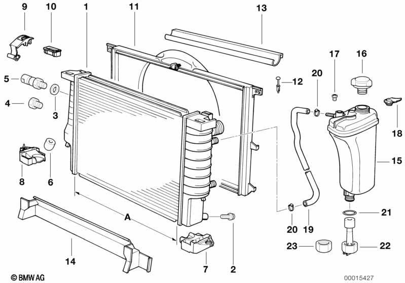 Genuine Radiator 17 11 1 723 784