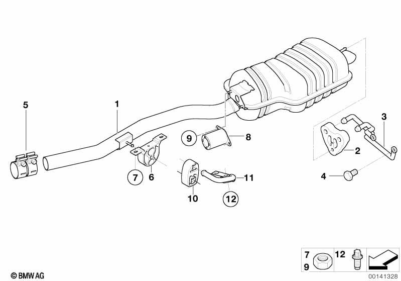 Genuine Exhaust System Vibration Absorber Bushing