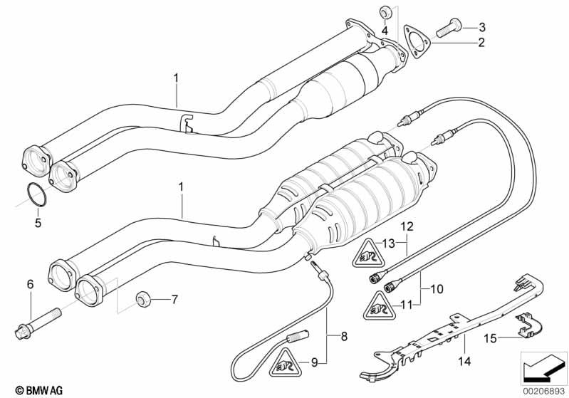 Genuine Exhaust System Cable Guide Rail 11 78 7 831 183