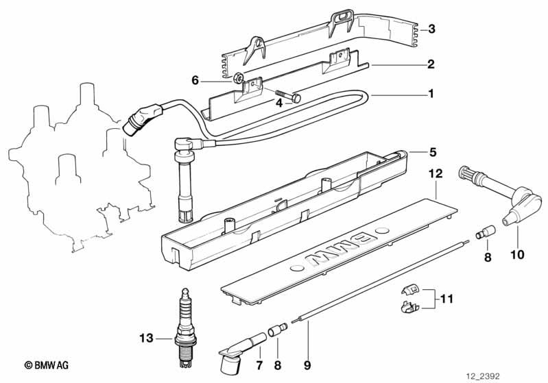 Genuine Ignition Wire/Lead/Cable 12 12 1 247 526