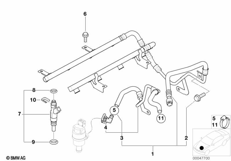 Genuine Fuel Injection Valve Injector 13 64 1 407 938