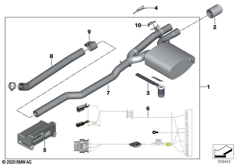Genuine JCW Pro Exhaust Flap System 18 30 2 407 322