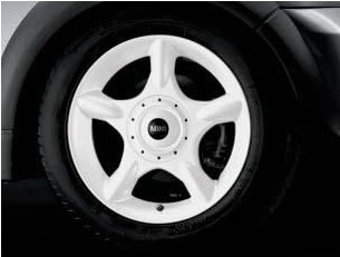 Genuine 16" Inch Light Alloy Wheel 5-Star Spoke R83 White 36 11 1 512 349