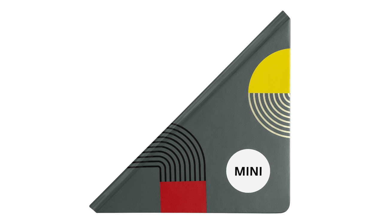 MINI Genuine Notebook Graphic Triangle Sage Multicoloured Bookmark Stone Paper 80 24 5 A51 703
