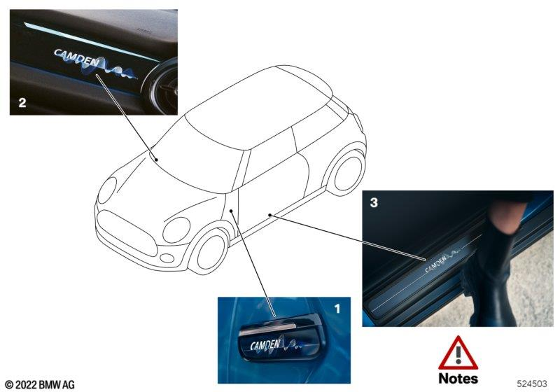 Genuine Front Adhesive Pad 51 77 7 403 242