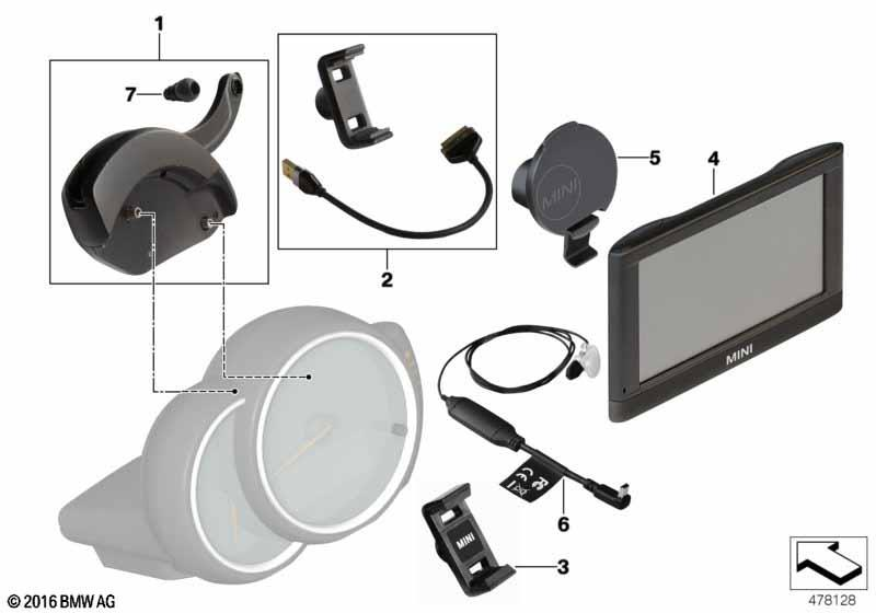 Genuine Ball Mounting Click & Drive System 65 90 2 447 306