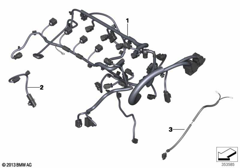 Genuine Wiring Harness Injection Valve 12 51 7 620 653