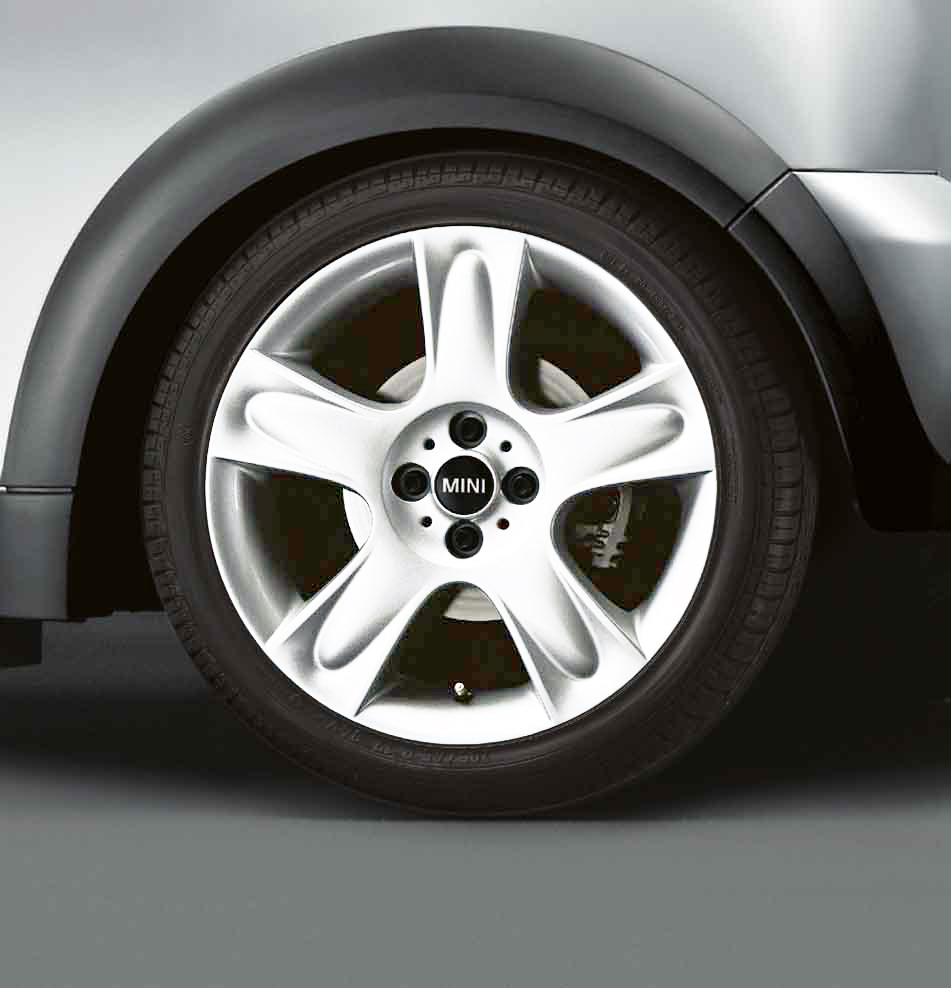 Genuine 17" Inch Light Alloy Wheel 5-Star Bullet R91 White 36 11 6 764 099