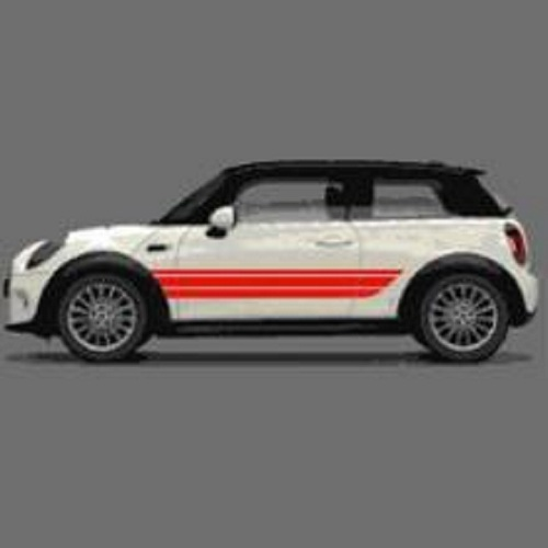 Genuine Side Stripes Decals JCW Pro Chili Red 51 14 2 355 195