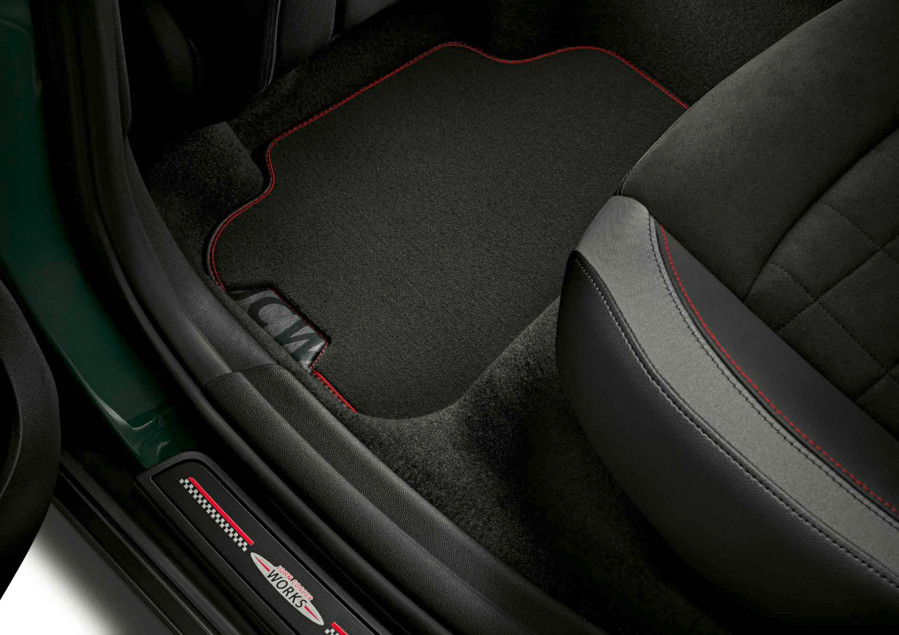 Genuine JCW Rear Right Left Floor Mats 2 Pieces Textile 51 47 2 469 127