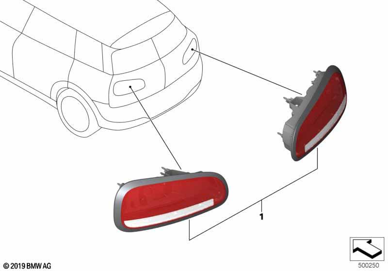 Genuine Right Left Rear Light Lamp Retrofit Kit Facelift 63 13 2 473 459