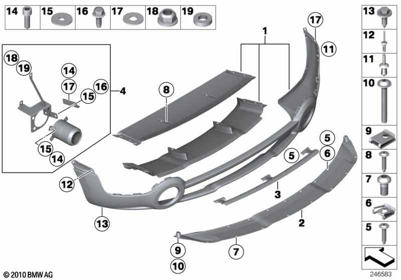 Genuine JCW Mount / Mounting Rear Spoiler Adapter 51 12 2 180 758