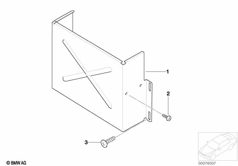 Genuine CD Unit Changer Mounting Bracket Holder 65 12 6 912 286